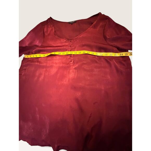PaperMoon Red Silky Top - Size 3X - Picture 5 of 8